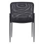 Boss B6919 Contemporary Mesh-Back Fabric Stacking Chair