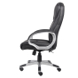 Boss B8601 "No Tools Required" LeatherPlus High-Back Executive Office Chair, Black