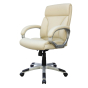Boss Modern Mid Back Executive Chair, Ivory
