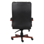 Boss B8991-M CaressoftPlus Wood High-Back Executive Office Chair, Mahogany