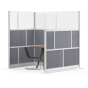 Luxor Modular 70" W x 48" H Room Divider Wall System Add-On Wall