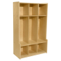Wood Designs Contender 3-Section Locker With Seat