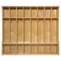 Wood Designs Contender 8-Section Locker With Seat