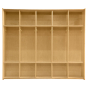 Wood Designs Contender 54" W 5-Section Locker