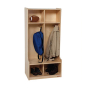 Wood Designs Contender 2-Section Locker With Seat