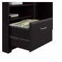 Bush Furniture Cabot 60" W Office Desk with Height Adjustable Return and Pedestal