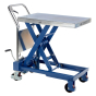 Vestil Manual Hydraulic Single Scissor Elevating 400 to 1750 lb Load Lift Carts