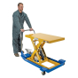 Vestil Two-Speed Hydraulic Foot Pump Scissor Lift Table Cart 1000 lb Load 24" x 36"