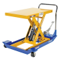 Vestil Two-Speed Hydraulic Foot Pump Scissor Lift Table Cart 1500 lb Load 24" x 36"