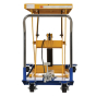 Vestil Two-Speed Hydraulic Foot Pump Scissor Lift Table Cart 1000 lb Load 24" x 48"