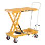 Vestil Auto-Shift Manual Hydraulic Foot Pump Scissor Lift Table Cart 550 lb Load 19.75" x 32.75"
