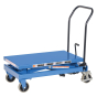 Vestil 600 lb Load 19.75" x 33" Heavy Duty Premium Single Scissor Lift Table Cart