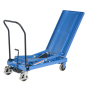 Vestil 600 lb Load 19.75" x 33" Heavy Duty Premium Single Scissor Lift Table Cart