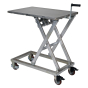 Vestil Mechanical Winch Stainless Steel Scissor Lift Table Cart 660 lb Load 23.5" x 37"