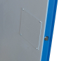 Just-Rite ChemCor 8604282 Countertop Self Close One Door Hazardous Material Safety Cabinet, 4 Gallons, Royal Blue (ChemCor door)