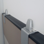 RightAngle Mounting Bracket for Cubicle Panel Sneeze Guards