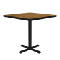 Correll 24" Square Cafe and Breakroom Table (Shown in Oak)