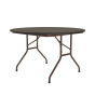 Correll 48" Round 0.75" High Pressure Top Folding Table (Shown in Walnut)