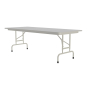 Correll 96" W x 30" D Height Adjustable 22" to 32" Rectangular Melamine Folding Table (Shown in Granite)