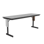 Correll 60" W x 24" D x 29" H Rectangular 0.75" High Pressure Top Seminar Folding Table with Panel Leg (Shown in Granite)