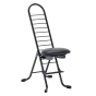 Vestil 14.25" to 35.5" H Adjustable Ergonomic Swivel Chair
