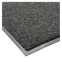 Crown Rely-On 3' x 5' Vinyl Back Polypropylene Indoor Wiper Floor Mat, Charcoal