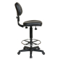 Office Star Work Smart Ergonomic Vinyl Drafting Chair with Adjustable Footring