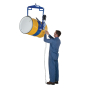Vestil 800 to 2000 lb Load Carrier/Rotator 55-Gallon Steel Drum Lifters