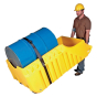 Vestil 30 & 55-Gallon Drum Dispensing Spill Containment Cart, 66 Gal, 600 lb Load