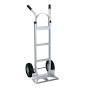 Vestil DHHT Dual Handle 300-500 lb Load Hand Trucks (Shown with Pneumatic Wheels/18" W x 7.5" D Nose Plate)