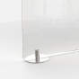 Ghent 59" W x 24" H Clear Acrylic Plexiglass Freestanding Desk Privacy Panel