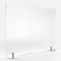 Ghent 29" W x 24" H Frosted Acrylic Plexiglass Freestanding Desk Privacy Panel