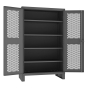 Durham Steel 48" x 24" x 78" 4-Shelf Adjustable Ventilated 12 Gauge Storage Cabinet