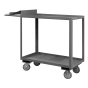 Durham Steel 2-Shelf 1200 lb Load Order Picking Carts With Writing Surface
