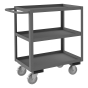 Durham Steel 3-Shelf 18" x 30" 1200 lb Load Stock Cart