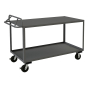 Durham Steel 2-Shelf 1200-3600 lb Load Stock Cart, Top Lip Down