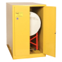 Eagle 1928 Manual Two Door 1-Horizontal Drum Safety Cabinet, 55 Gallons, Yellow (Example of Use)