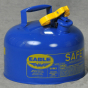 Eagle Type I 2.5 Gallon Galvanized Steel Metal Safety Can (Shown in Blue)