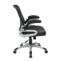 Office Star Work Smart EM Series Bonded Leather Screen Mid-Back Manager Chair