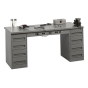 Tennsco EMB-1-3072S Solid Steel Top Electronic Modular Workbench with 2 Drawers