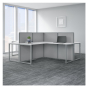 Bush Business Furniture Easy Office 60" W 4-Person L-Shaped Office Desk Cubicle