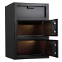 Protex FDD-3020 II 3.6 cu. ft. "B" Rated Dual-Door Front Loading Depository Safe