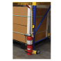 Vestil Fire Extinguisher Carrier 100 lbs. load, Yellow