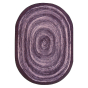 Joy Carpets Feeling Fun Classroom Rug, Purple Oval