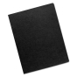Fellowes 7.5 Mil 8.75" x 11.25" Round Corner Linen Texture Black Binding Cover, 200/Pack