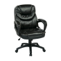 Office Star Work Smart FL Series Faux Leather Mid-Back Manager Chair	