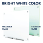 Quartet Brilliance 3' x 2' Bright White Magnetic Glass Whiteboard