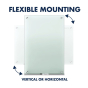 Quartet Infinity 3' x 2' White Frosted Glass Whiteboard