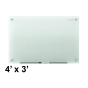 Quartet Infinity 4' x 3' White Frosted Glass Whiteboard