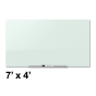 Quartet G8548IMW InvisaMount 7 ft. x 4 ft. Magnetic Glass Whiteboard